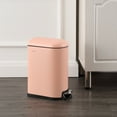 thumbnail image 4 of happimess Roland Mini 2.6-Gallon Step-Open Trash Can, Flamingo Pink, HPM1009G, 4 of 7
