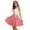 Red, variant on TaTaai Women High Waist Striped Zip Fly Flared Skirt Set Relaxed Fit Lightweight Breathable Machine Washable Non See-through Versatile Daily Dating Shopping Casual Two Piece Wear Gift