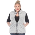 thumbnail image 1 of White Mark Women's Zip Up Sherpa Vest, 1 of 6