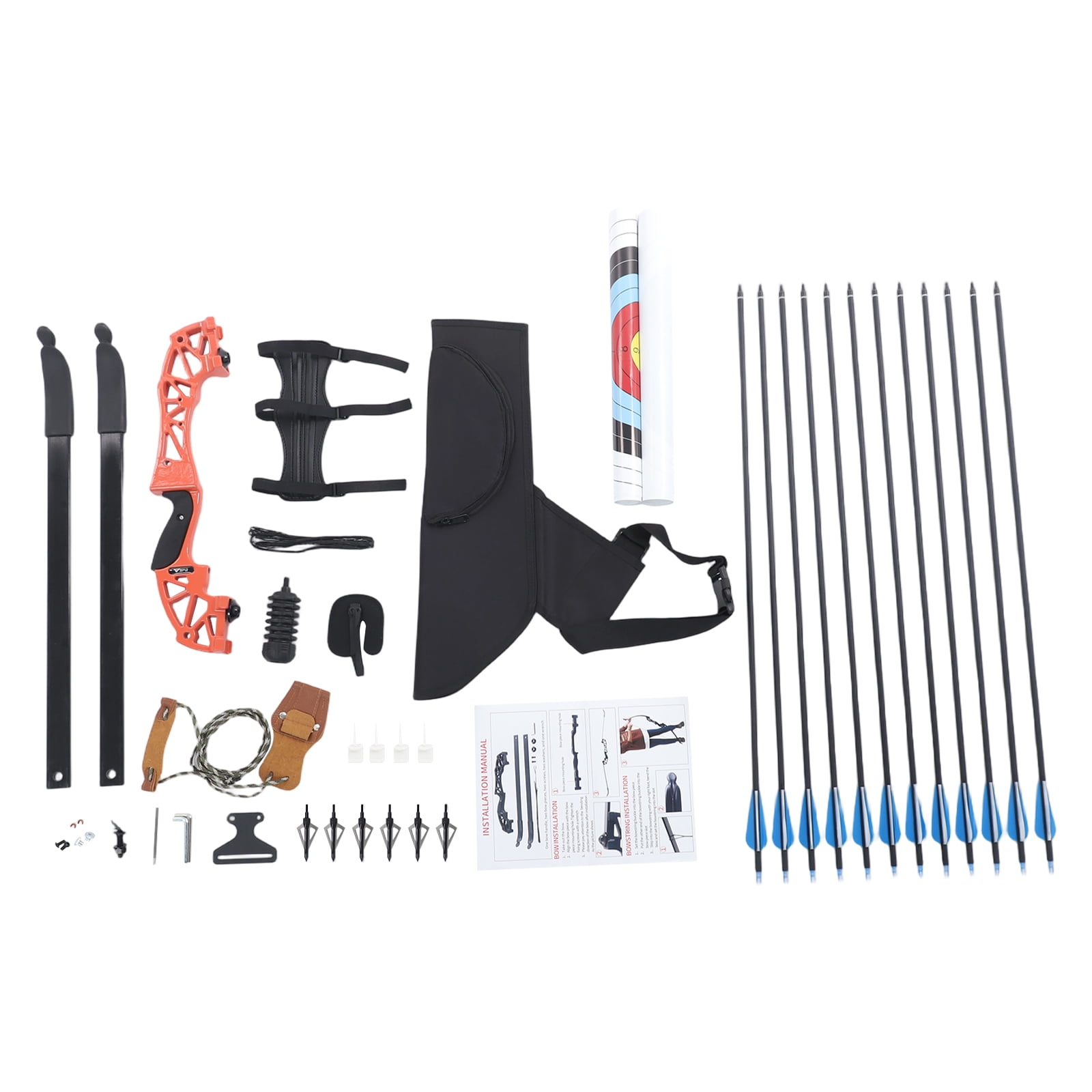 Recurve Bow with  Arrows, Recurve Bow Set, Recurve Bow Suitable for Outdoor Target Training