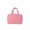 Pink, variant on Foldable Hanging Makeup Bag with Hook, Solid Color Cosmetic Organizer Case for Travel, Dorm Room and Daily Storage