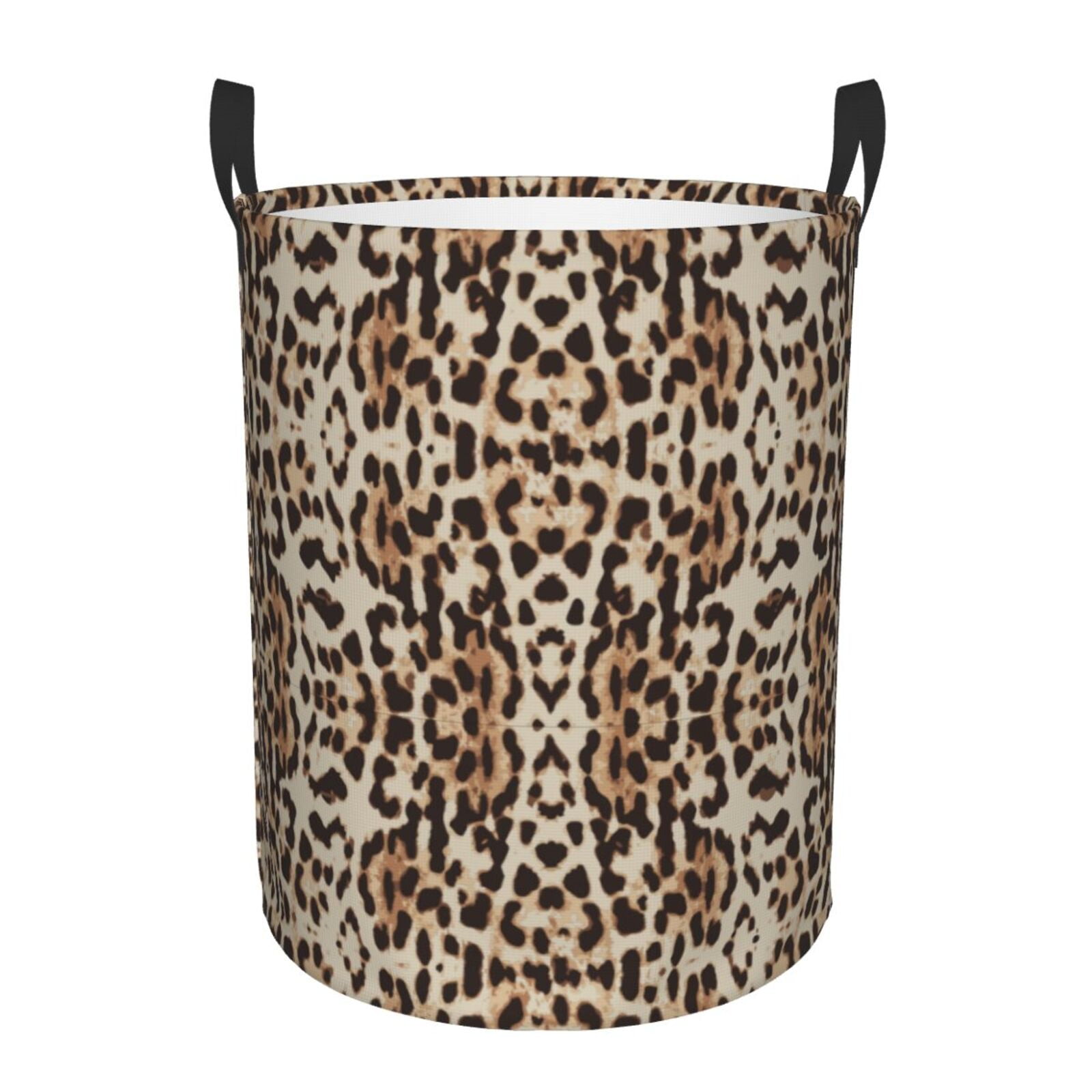 Colorful Leopard Laundry Basket