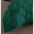 thumbnail image 4 of D.N.G. BEDDINGS 100% Egyptian Cotton 5 Piece Circle Ruffle Comforter Set with 1 Freebie Ruffle Pillow | 550 GSM Filled Microfiber - Full/Queen Size, Teal Green Color - 800 Thread Count, 4 of 5