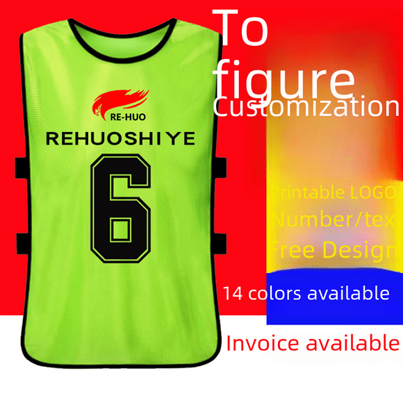 Chaleco de entrenamiento de fútbol y baloncesto antitraje para niños, equipo de agrupación de números, expansión de construcción de grupos, chaleco publicitario impreso para hombres