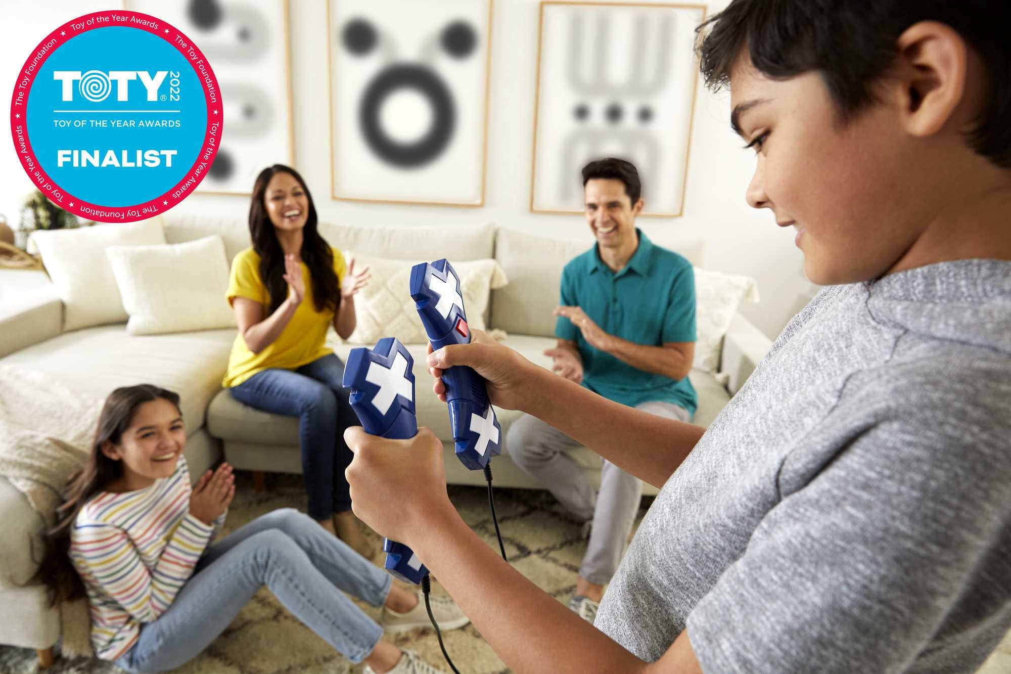Crossed Signals Game for Kids & Adults, Electronic Game with Pair of Talking Light Wands