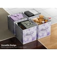 thumbnail image 5 of Sorbus 11-Inch Foldable Fabric Storage Cubes, Tie-Dye Purple, 4-Pack, 5 of 8