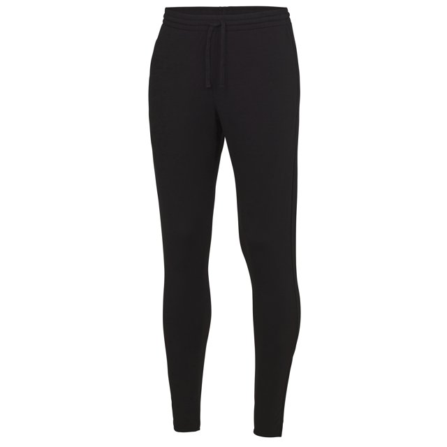 AWDis Just Cool - Pantalones de chándal estrechos para hombre (Negro azabache)