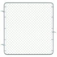 thumbnail image 1 of Outsunny Chain Link Fence Gate, Galvanized Steel Garden Gate, Silver, 1 of 10