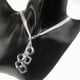 thumbnail image 5 of Punky De Aleación De Plata De Múltiples Capas Collar Serpiente Cadena Borla Colgante Cuadrado, 5 of 9