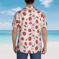 thumbnail image 6 of Goofa Floral Strawberr Hawaiian Shirt for Men, Unisex Summer Beach Casual Short Sleeve Button Down Shirts,Aloha Tropical Floral print shirt-3X-Large, 6 of 9