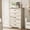 Grey brown 5 Drawer, variant on Kicctian 5 Drawer Dresser for Bedroom, Farmhouse Chest of Drawer with Metal Handles, Modern Wooden Storage Cabinet for Living Room, Hallway, Entryway, Grey/Brown Contrast