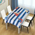 thumbnail image 4 of Yayeee Tablecloths 60" x 120" Rectangle Wrinkle Resistant Party Table Cover, Blue Sailboats, 4 of 8