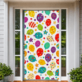 thumbnail image 6 of Colorful Easter Themed Patterned Backdrop Banner with Easter Eggs Butterflies and Dots Party Decorations Easter Celebration Photography Props Family Gathering Decor Background, 6 of 8