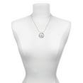 thumbnail image 3 of Delight Jewelry Silvertone White Plumeria Flower Joy Ring Charm Necklace, 18", 3 of 4