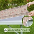 thumbnail image 6 of Beige Princess Unicorn Pattern Square Fitted Tablecloth with Elastic Edge,Square Table Cover,Washable Elastic Table Cover for Home Kitchen Party Decor 34"x34", 6 of 6