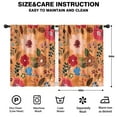 thumbnail image 2 of Blackout Kids Curtains,Pioneer Flower Floral Print Pattern Childrens Insulated Curtains Set Of 2,Bedroom Essentials,Toddler Room Decor 42"x54", 2 of 5