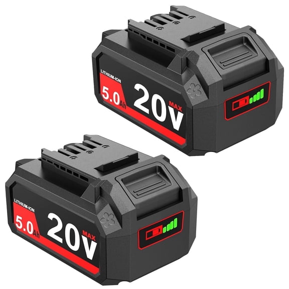 FSKE 20V 5000mAh Replacement for SKIL PWR CORE 20V Battery BY519601 BY519603 BY519702 Cordless Power Tools Battery 2 Packs