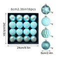 thumbnail image 3 of Fwttom 16pcs Christmas Ornaments for Christmas Tree - Shatterproof Christmas Ball Ornaments, Merry Hanging Christmas Balls for Holiday Party Wedding Christmas Decocrations, 2.36"/6cm, 3 of 7