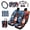 Bald Eagle American Flag, variant on 16PCS Car Seat Cover Full Set, with Comfy Steering Wheel Cover, Leopard Theme Car Coasters, Suitable for Daily Van and Auto Interior