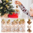 thumbnail image 2 of SSNTSY 6pcs Candy Ornaments, Hanging Colorful Candy Cane, Sparkling Candy Decor, 1.2" x 3.1" Mini Candy Pendant with Sturdy Hooks & Wire Stands for Home Weddings Parties Commercial, 2 of 8