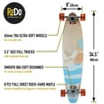 thumbnail image 2 of ReDo Skateboard 34.5" San Diego Umbrella Longboard for Boys Girls Kids Adults, 2 of 7