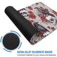 thumbnail image 6 of Long Mouse Pads for Desk,Beige Skull Crow Flower Pattern Desk Mats on Top Of Desks, Desk Mouse Pad Extra Large with 3mm Non-Slip Base and Stitched Edge for Gaming,Office,Work,Home 31.5"x11.8", 6 of 6
