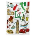 thumbnail image 3 of Ambesonne Italy Tablecloth Rectangular Table Cover, Fun Colorful Sketch Style, 60"x84", Multicolor, 3 of 4