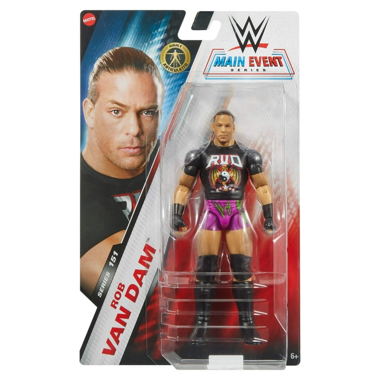 WWE Rob Van Dam Action Figure, Main Event Series #151 6-inch