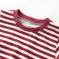 thumbnail image 5 of ZPWKLM Casual Shirt For Short Sleeved Striped Pure Color Crewneck Base Top For Infnants size 18-24M, 5 of 6