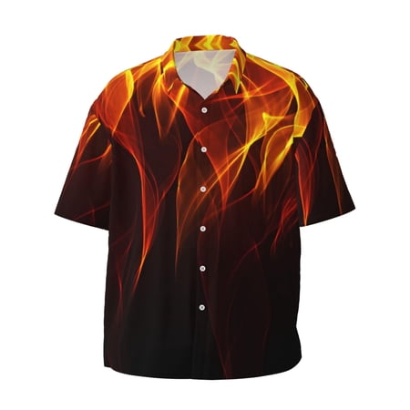 Shirts for Men Button Up Shirts Short Sleeves Casual Graphic Shirt Stylish Summer Beach Shirt