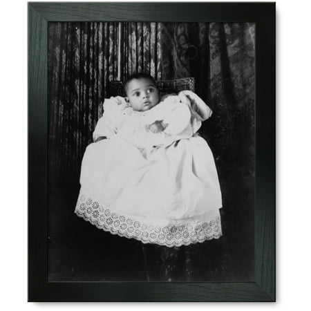 

Framed Print: African American Baby Wearing Christening Gown 1899