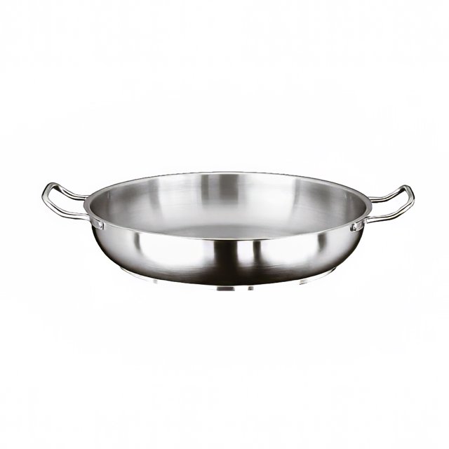 Paderno 11115-24 Poêle à Paella en Aluminium/acier Inoxydable de 9 1/2 Pouces
