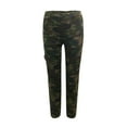 thumbnail image 3 of DHFJKG Womens Camo Cargo Pants Slim Fit Elastic Waist Camouflage Ankle-Tied Pants With Multi Pockets Soft Trousers, 3 of 4