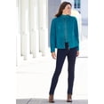 thumbnail image 6 of Jessica London Women's Plus Size Suede Zip-Front Jacket, 6 of 6