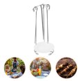 thumbnail image 2 of 1 Set Stainless Steel Barbecue Sticks and Rack Kebab Hanger Hanging Rack, 2 of 6