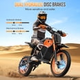 thumbnail image 4 of EILLEO SPACEWALK Electric Dirt Bike for Adults, 3000W Peak Motor, 14"/12" Fat Tire, Full Suspension, Hydraulic Brakes, 48V Off-Road Ebike，20Ah Battery, UL2849, 4 of 9