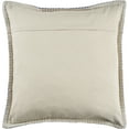 thumbnail image 4 of Ox Bay Wilma 24" x 24" Twilight Blue Stitch Bordered Cotton Adult Decorative Throw Pillow, 4 of 5