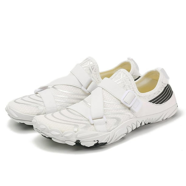 Ygjytge Aqua Shoes Buceo Transpirables Correr para Mujeres Y Hombres (white42)