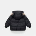 thumbnail image 5 of Ccpelsie Boys' Puffer Jacket - Full Zip Up Hooded Winter Jacket Toddler Winter Jackets for Little/Big Boys(Black,12-18 Months), 5 of 6