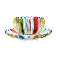 thumbnail image 3 of GROWTH TANK Breakfast Bowl, Flower Pattern Lotus Flower Shaped Lace Decorative Lotus Bowl, color, 3 of 9