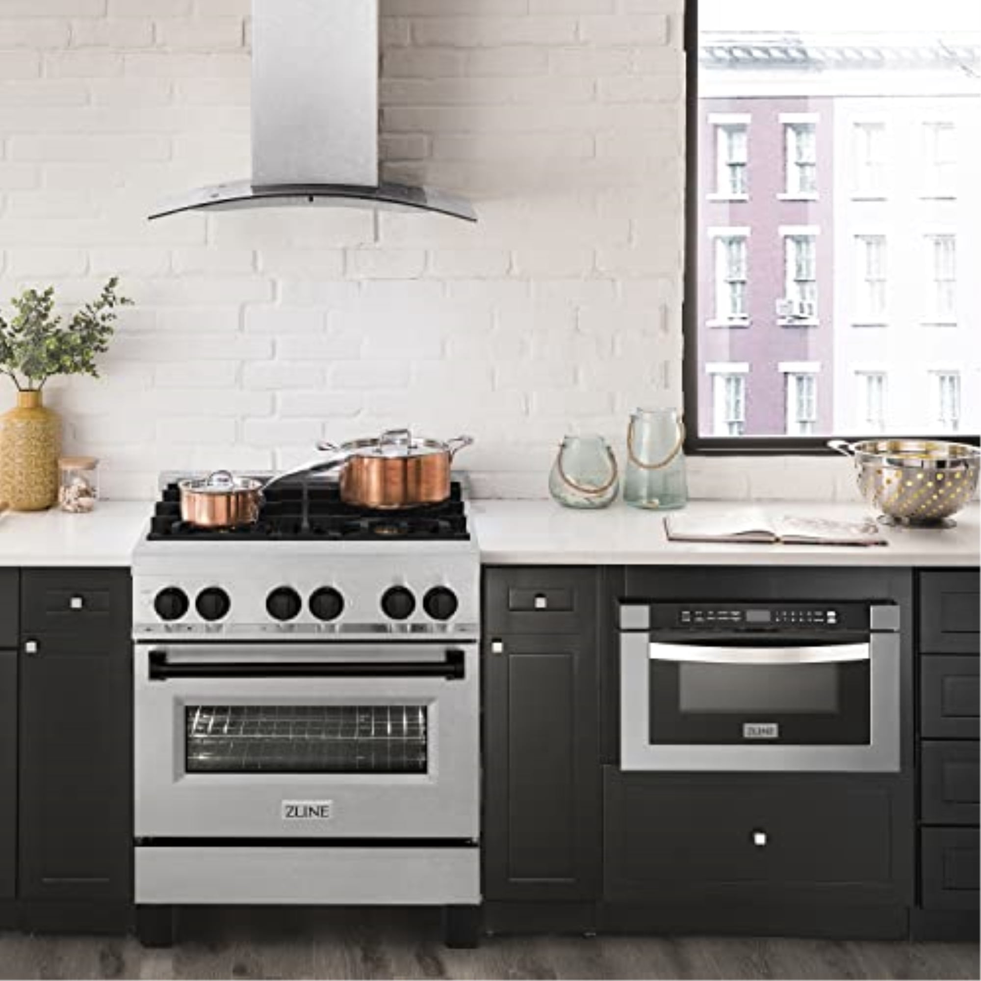 ZLINE Autograph Edition 30” 4.0 cu ft Dual Fuel Range in DuraSnow Stainless Steel