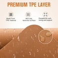 thumbnail image 3 of Extra Thick Yoga Mat 10MM Natural Rubber and TPE Non Slip Exercise Mat 72 x 24 Inches Peach Fuzz, 3 of 6