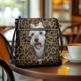 thumbnail image 3 of HELLHERO Leopard Schnauzer Print Crossbody Bag, Spacious PU Leather Satchel Purse with Zipper Closure for Daily Use and Dating, 3 of 7