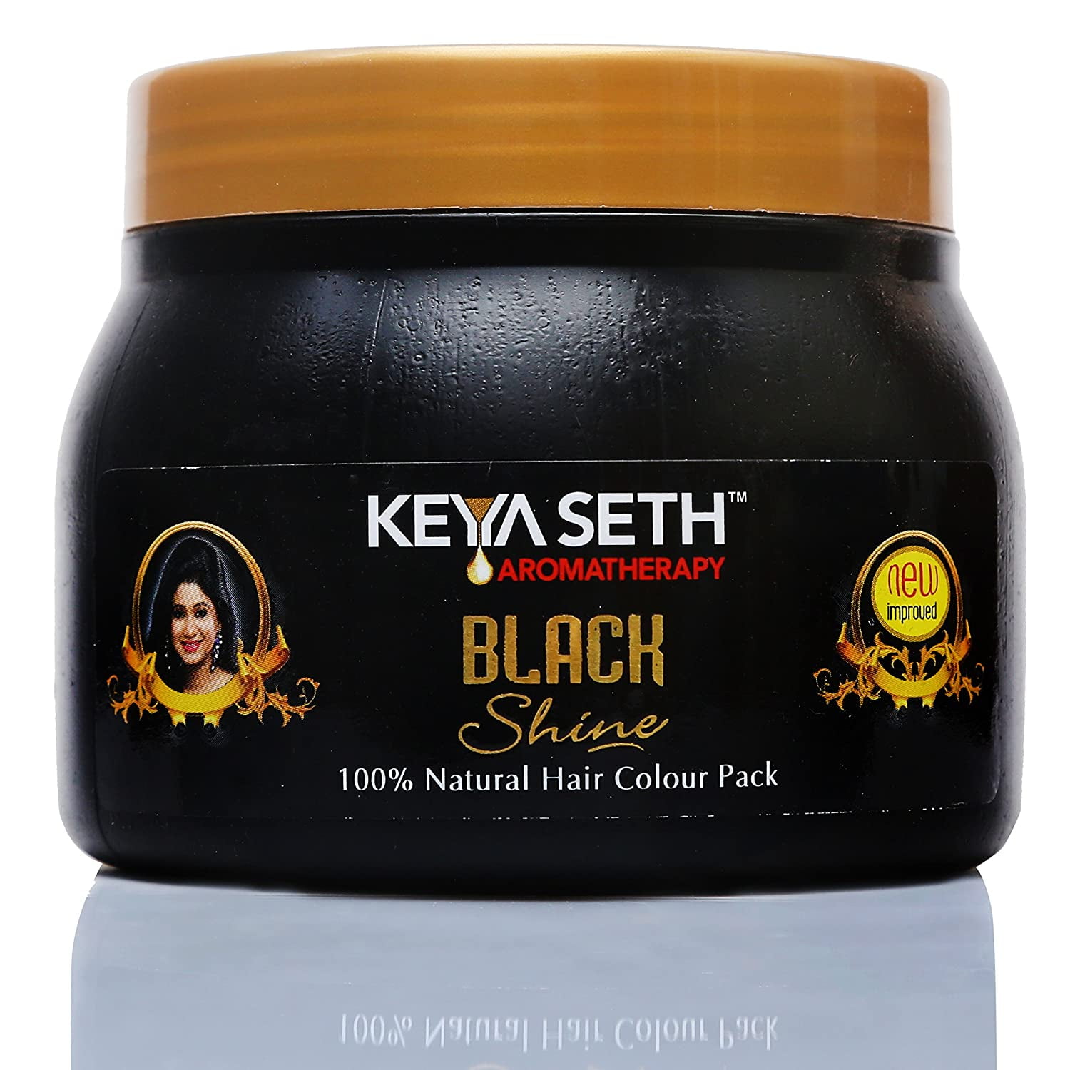 Keya Seth Aromatherapy Black Shine 100% Natural Hair Colour - 100Gm -  
