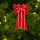 thumbnail image 4 of Decoraciones de doble lino navideño - 47x26,5cm Adorno colgante de árbol navideño rojo para fiestas y decoración del hogar, 4 of 6