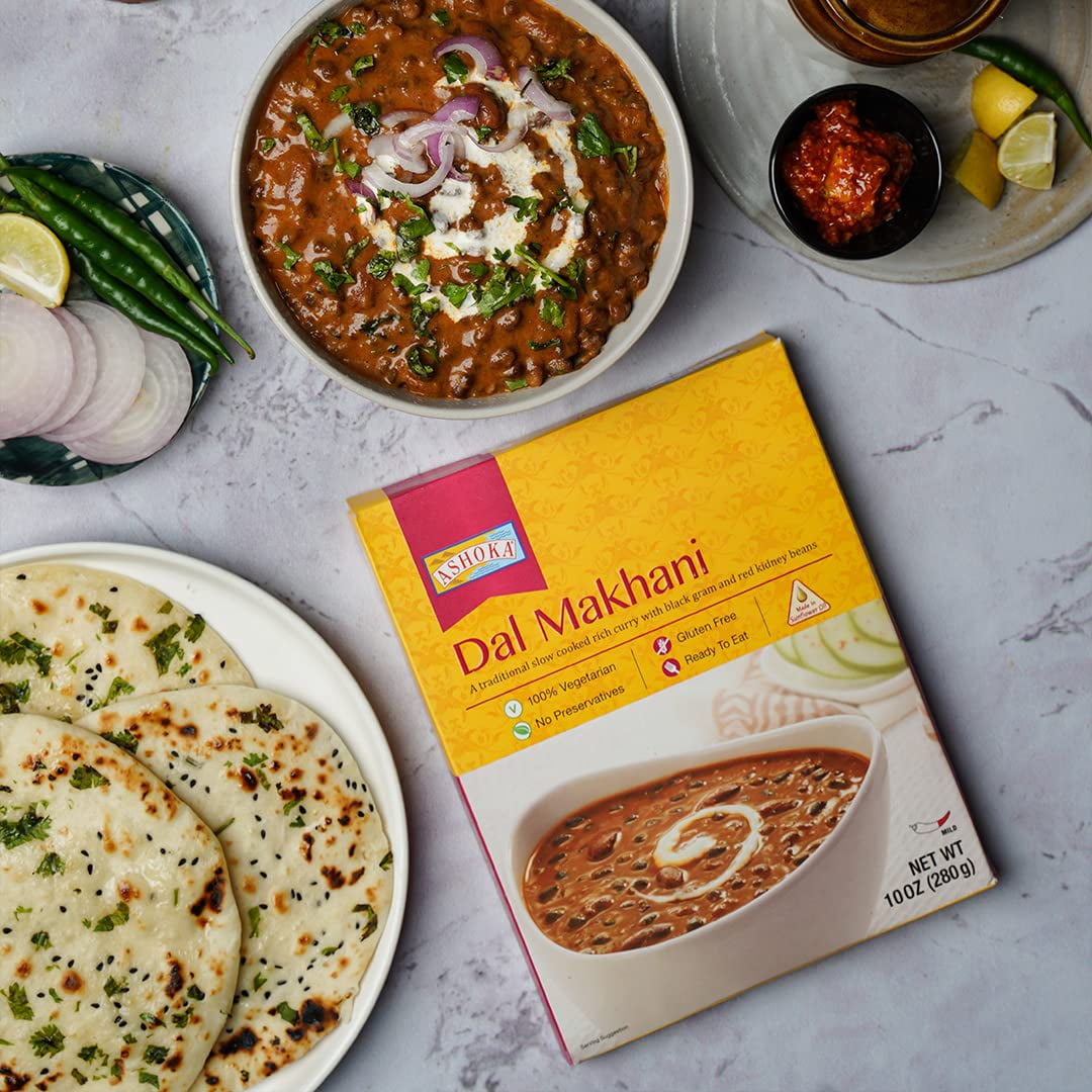 Ashoka Ready to Eat Meals 1932, Vegetarian Meal Kit, All-Natural Variety Pack, Kosher Certified, Traditionally Cooked Indian Food, Travel Friendly, Gluten-Free & with No Preservatives, Pack of 9