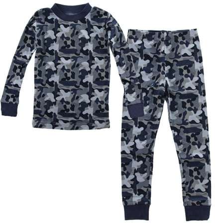 PLove Kids Two-Piece Organic Cotton Pajamas Little Boys Toddler PJs Pants Shirt