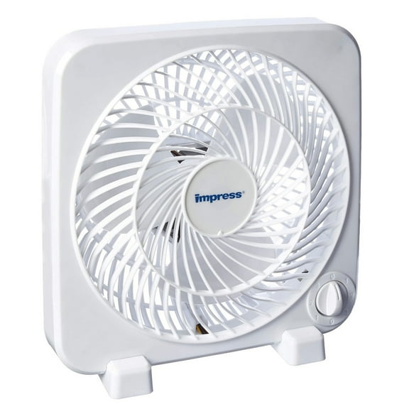 Impress 9 inch Box Fan- White