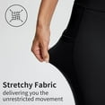 thumbnail image 3 of High Waist Black Yoga Running Compression Biker Shorts for Workouts Exercise with 3 Pockets, 3 of 6