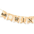thumbnail image 2 of HINTRMENT 1Set Bunting Banner Jute Decorative Banner Christmas Party Hosts Families Porch Decoration, 2 of 8